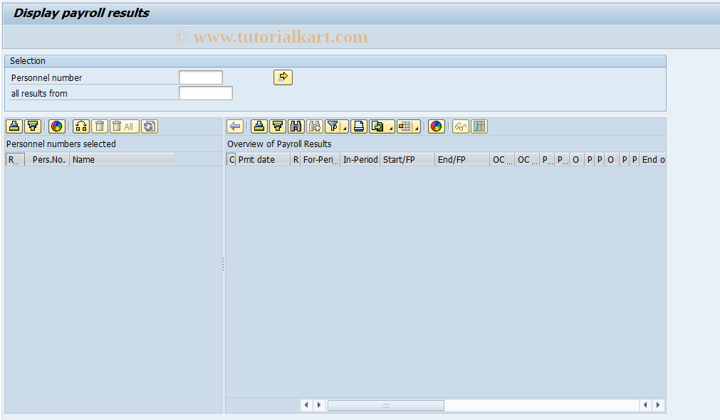 SAP TCode PC00_M14_CLSTR - Display Payroll Results