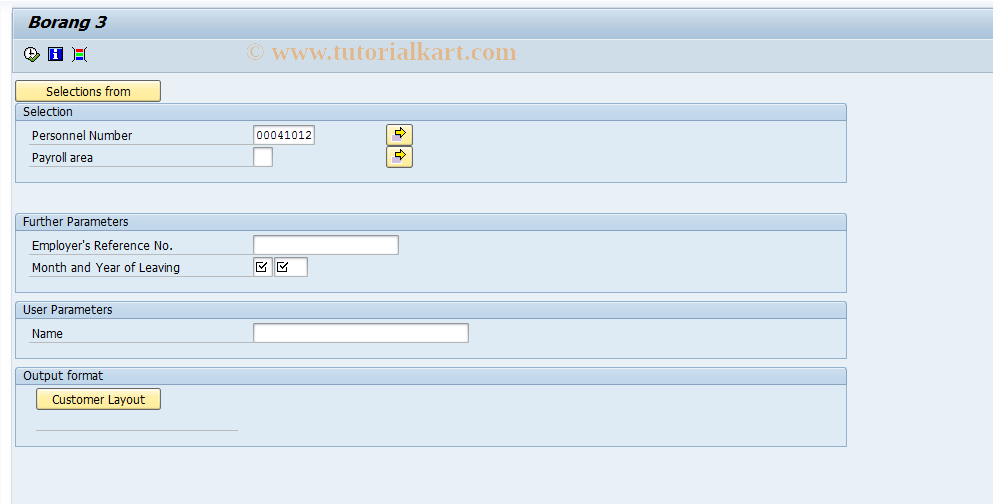 SAP TCode PC00_M14_CSB3 - Run SOCSO Report for Borang 3