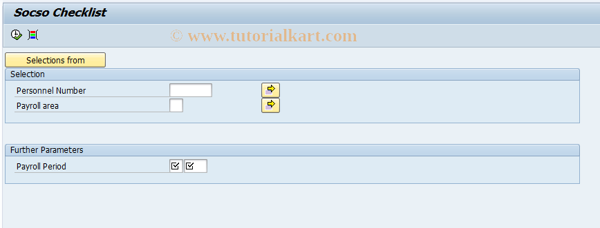 SAP TCode PC00_M14_CSCL - SOCSO CheckList