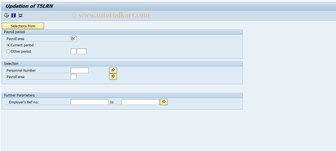 SAP TCode PC00_M14_CTRN - Prepare Table T5LRN for CP159