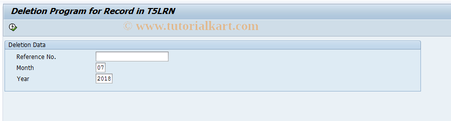 SAP TCode PC00_M14_CURN - Delete Table T5LRN Records