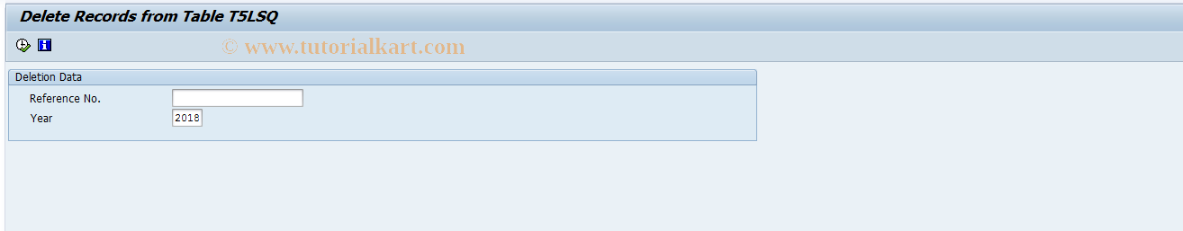 SAP TCode PC00_M14_CUSQ - Delete Table T5LSQ Records