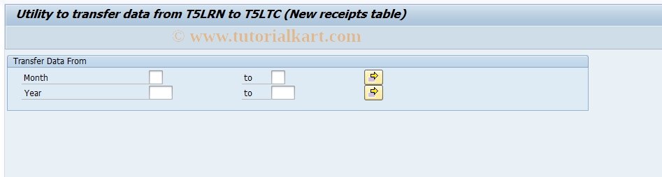 SAP TCode PC00_M14_CUTC - Copy Records from T5LRN to T5LTC