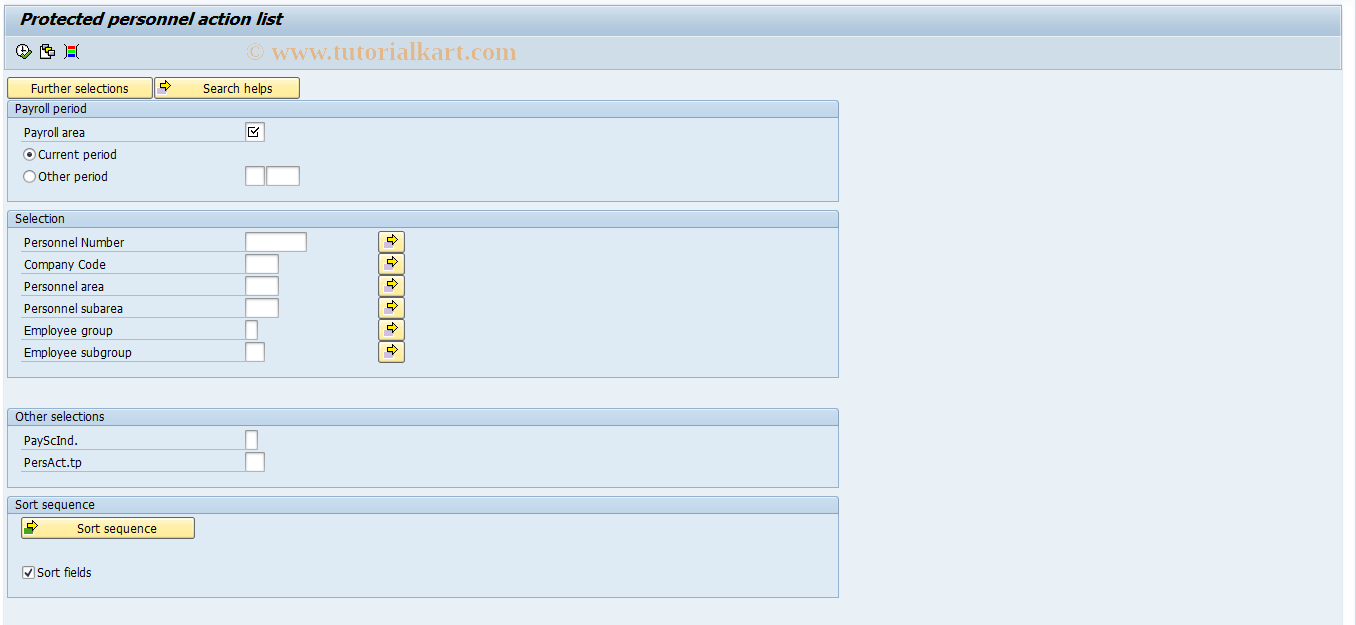 SAP TCode PC00_M15_RPCINPI0 - Protected personnel action list