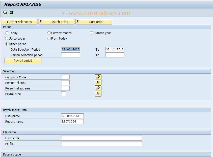 SAP TCode PC00_M15_RPI730I6 - Batch Input for 730 2009