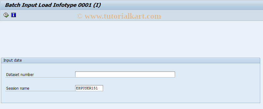 SAP TCode PC00_M15_RPISTDI3 - Batch Input Load IT0001