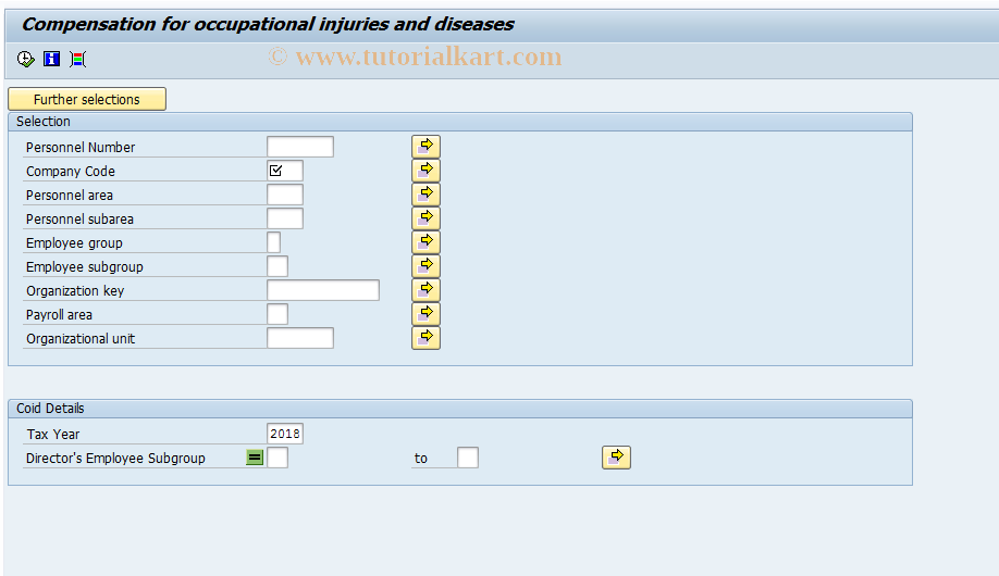 SAP TCode PC00_M16_COID - COID/WCC COID 16