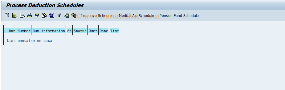 SAP TCode PC00_M16_CPEV - Process