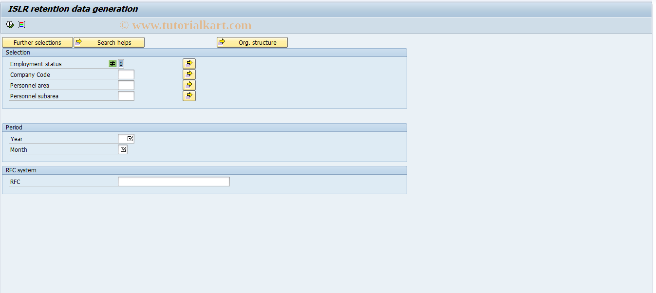 SAP TCode PC00_M17_CIMP0 - Generate ISRL data