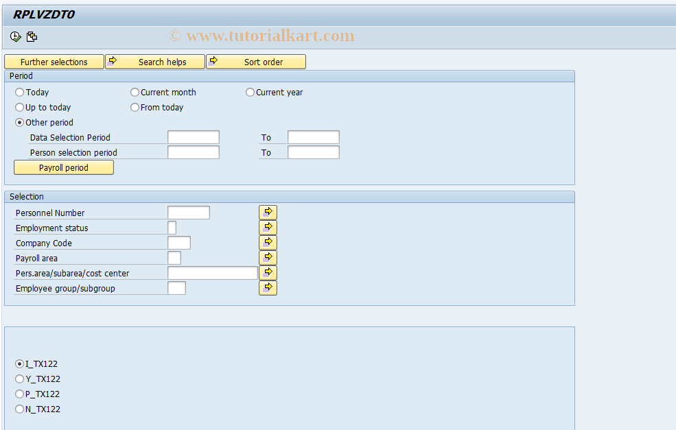 SAP TCode PC00_M18_KVASTR - Graduate structure