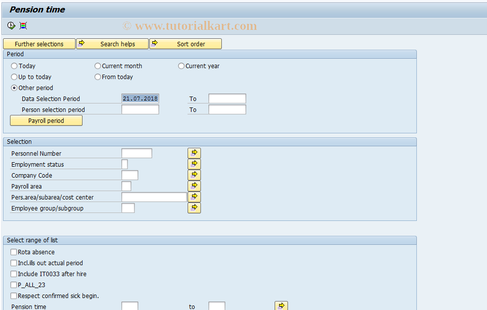 SAP TCode PC00_M18_PODPDB - Guard delay