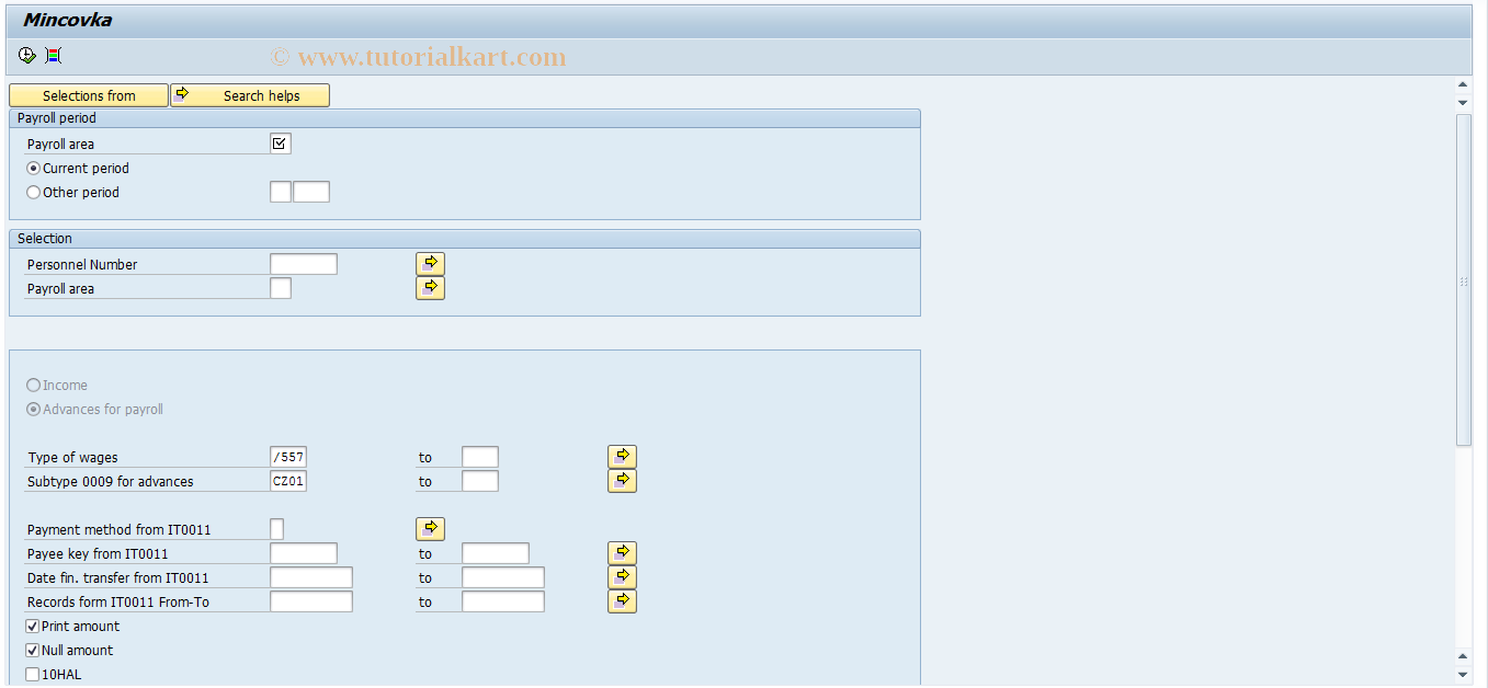 SAP TCode PC00_M18_PODPLZ - Signature document and enumeration