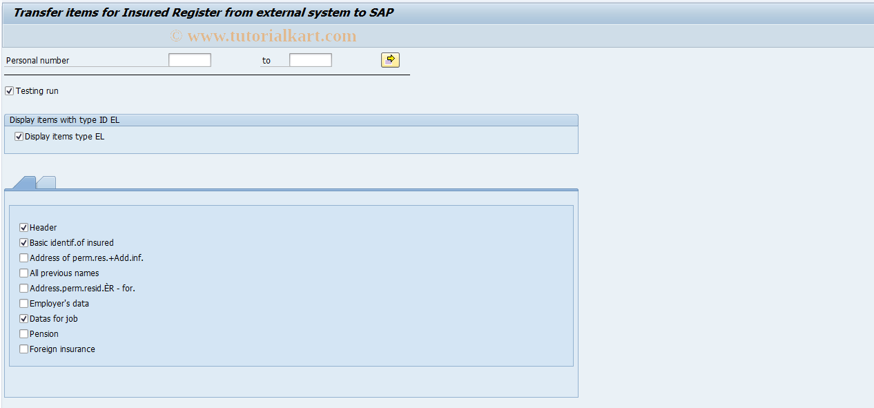 SAP TCode PC00_M18_RPTRANS - Transfer RP/ONZ from external system