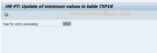 SAP TCode PC00_M19_RPCU1RP0 - HR-PT: Update of min.values in T5P1R