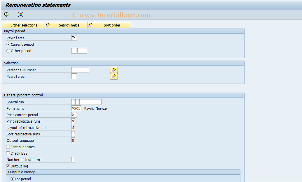 SAP TCode PC00_M20_CEDT - Entgeltnachweis 20