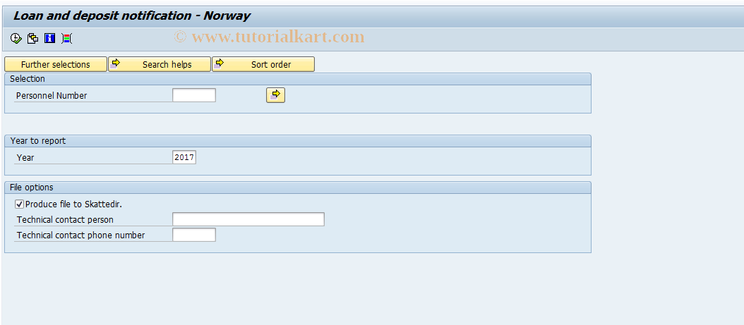 SAP TCode PC00_M20_LLON - Loan and Deposit Notification