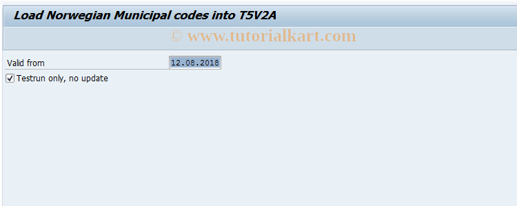 SAP TCode PC00_M20_UKOM - Load Municipal Codes 20