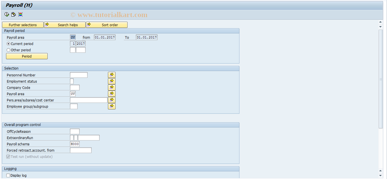 SAP TCode PC00_M21_CALC_SIMU - Payroll simulation - Hungary