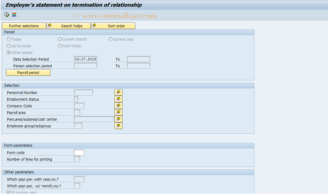 SAP TCode PC00_M21_CMIGH3 - Employer's certificate 2010