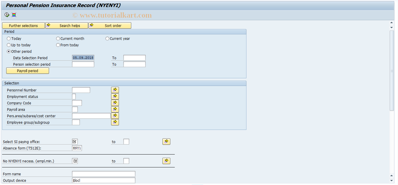 SAP TCode PC00_M21_MENGENTEV1 - NYENYI