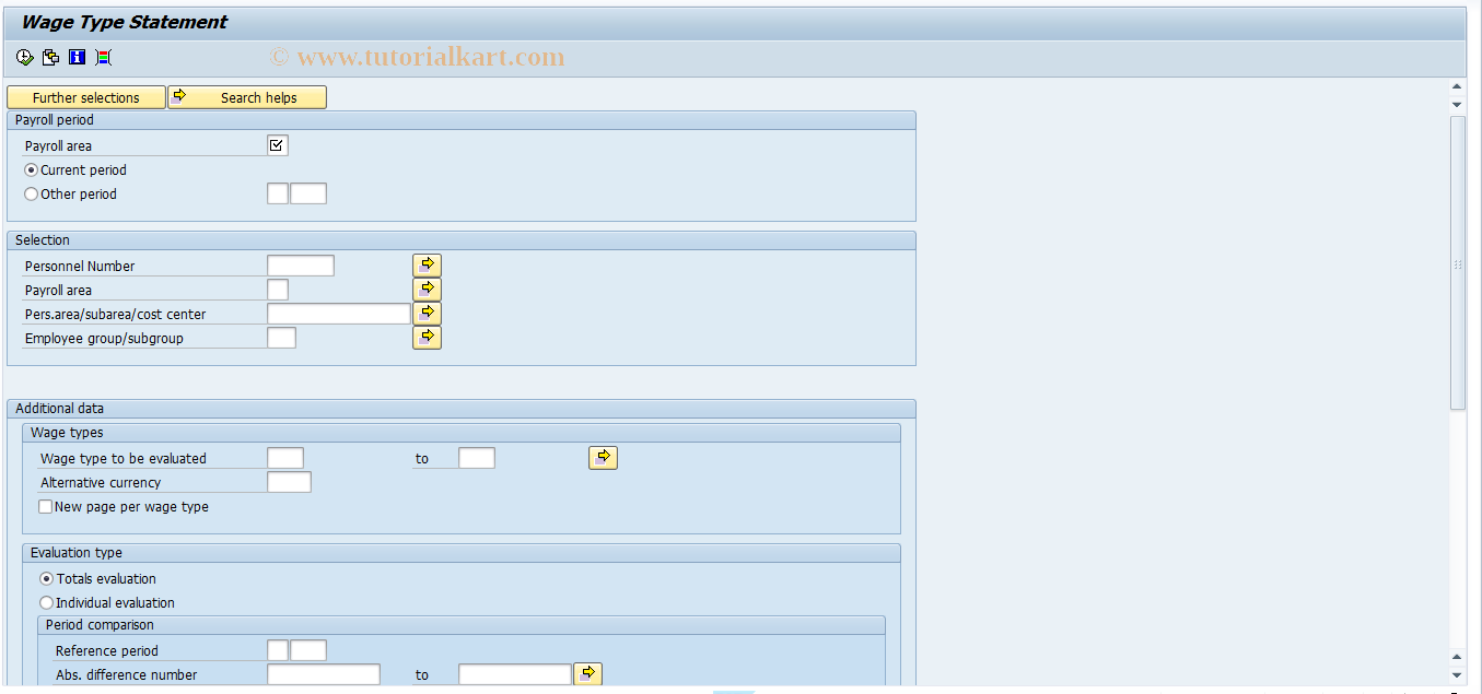 SAP TCode PC00_M21_RPCLGA09 - Query by title (incl. mid-month)