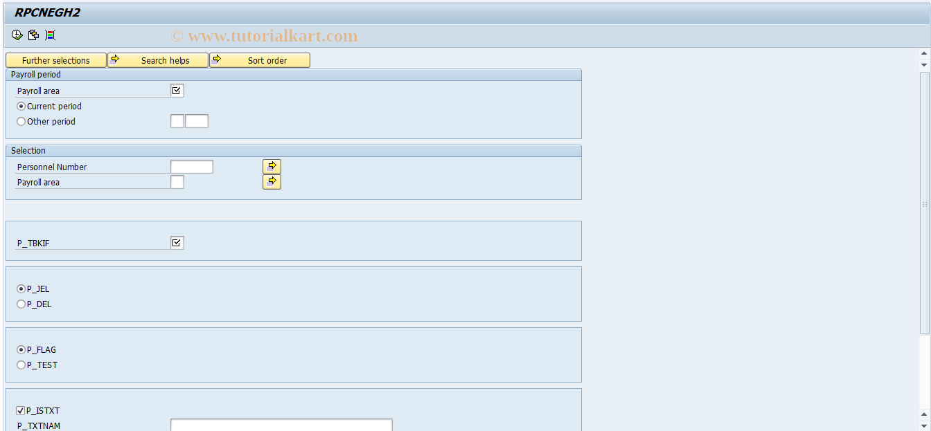 SAP TCode PC00_M21_RPCNEGH2 - Quarterly GYED report 2009