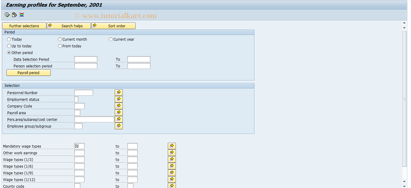 SAP TCode PC00_M21_RPLSKFH3 - September earnings profile