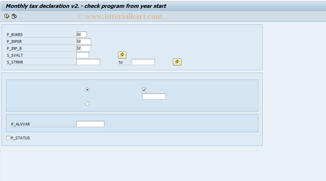 SAP TCode PC00_M21_RPLVAEH1 - Monthly return V2, check pr. period.