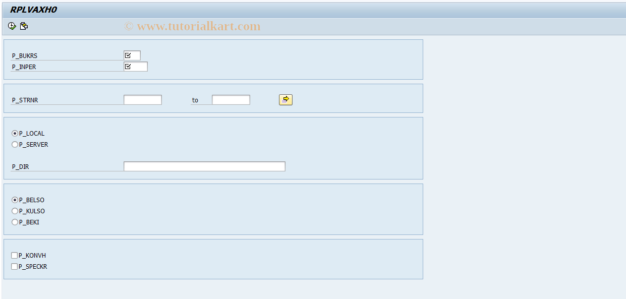 SAP TCode PC00_M21_RPLVAXH0 - Monthly return V2 - Create XML file