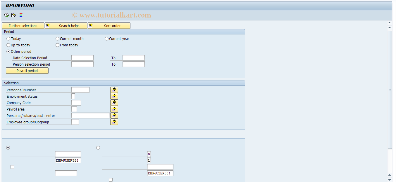 SAP TCode PC00_M21_RPUNYUH0 - Return to pension system