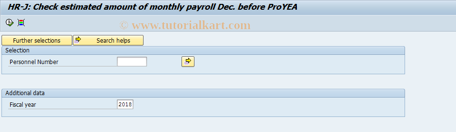 SAP TCode PC00_M22_CDEC - Check estimated amount of Dec. pay.