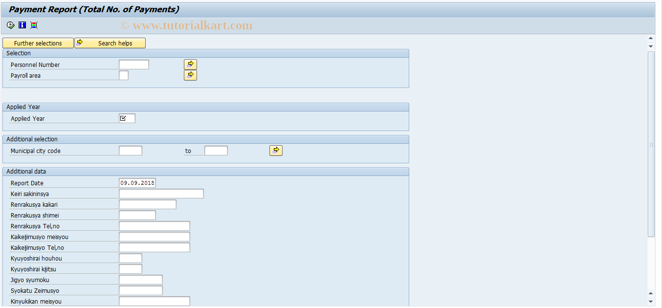 SAP TCode PC00_M22_CPRT - Payment report