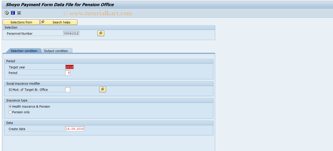 SAP TCode PC00_M22_CSHB - Shoyo payment form data file (SI)
