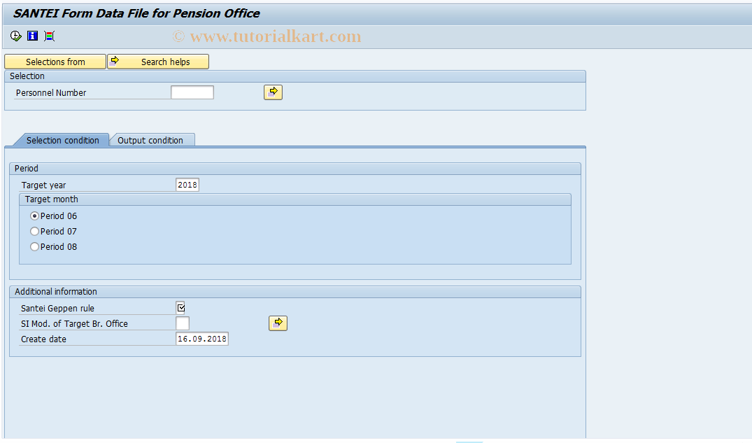 SAP TCode PC00_M22_CSHS - SANTEI form data file (SI)
