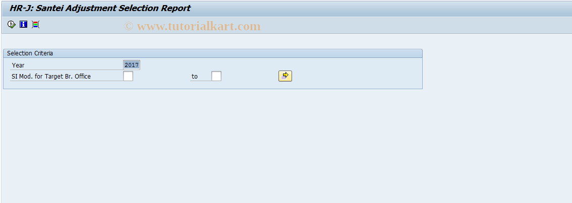 SAP TCode PC00_M22_CSIB - Santei adjustment