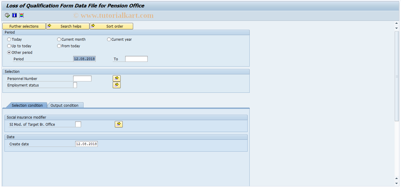 SAP TCode PC00_M22_LSHL - Loss of qual. form data file (SI)