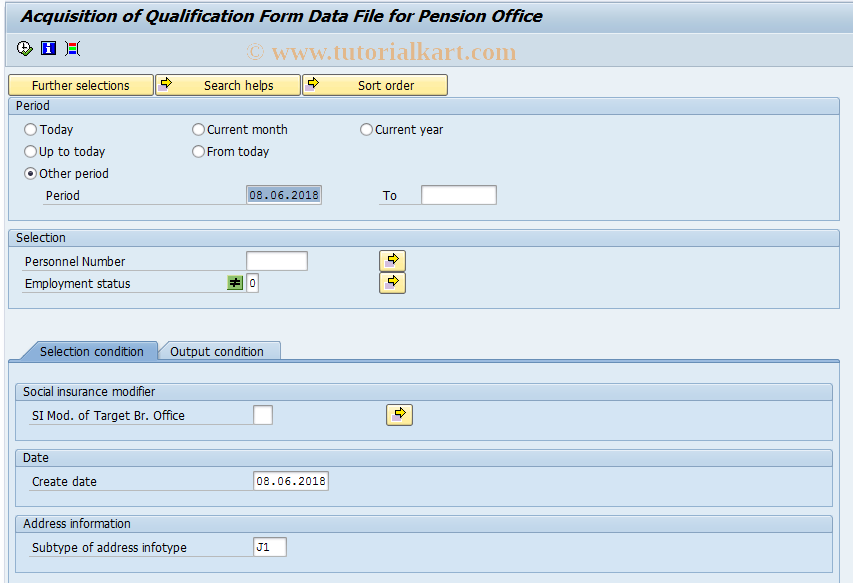 SAP TCode PC00_M22_LSHO - Acq. of qual. form data file (SI)