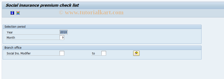 SAP TCode PC00_M22_LSIP - Social Insurance Premium Payment