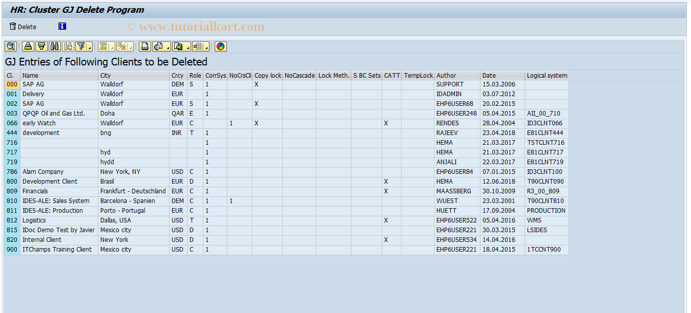 SAP TCode PC00_M22_UDELGJ - Refresh S/G evaluation results