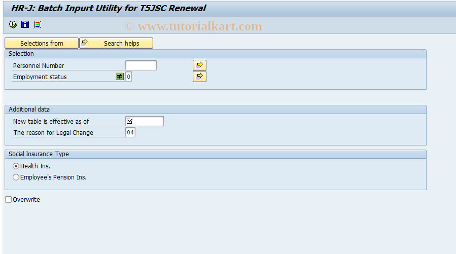 SAP TCode PC00_M22_UUSC - Refresh EE's monthly  standard  comparison data