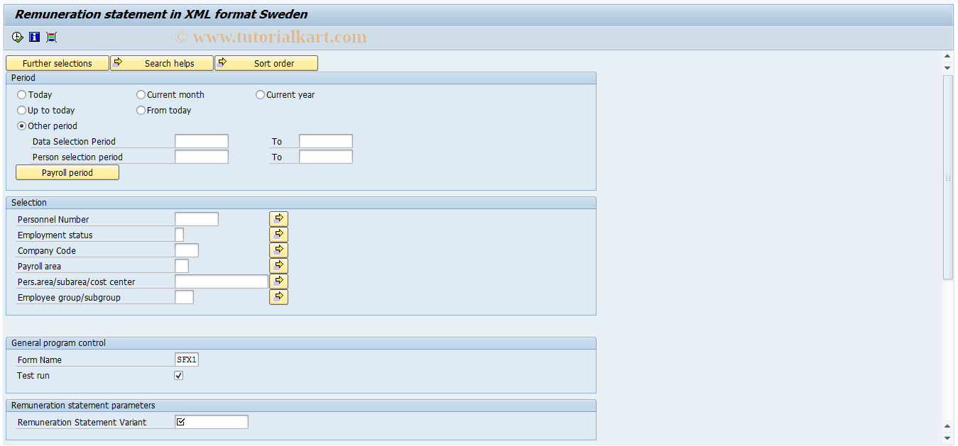 SAP TCode PC00_M23_CXML - Payslip in XML Format