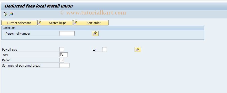 SAP TCode PC00_M23_LMER - Deducted fees local Metall union
