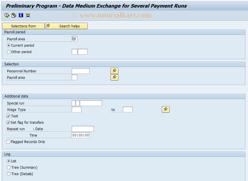 SAP TCode PC00_M24_CDTA - Bank transfer pre.program DME KSA