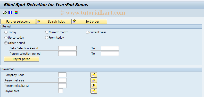 SAP TCode PC00_M28_CTXY - Blind Spot Detection for YEB