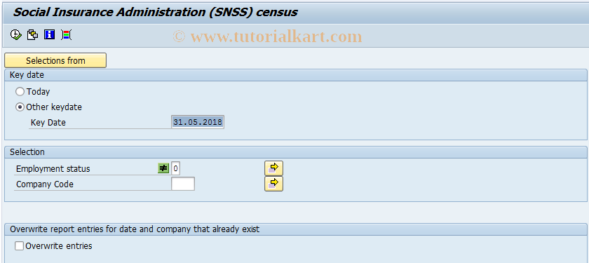 SAP TCode PC00_M29_CCEN - ANSeS census 29