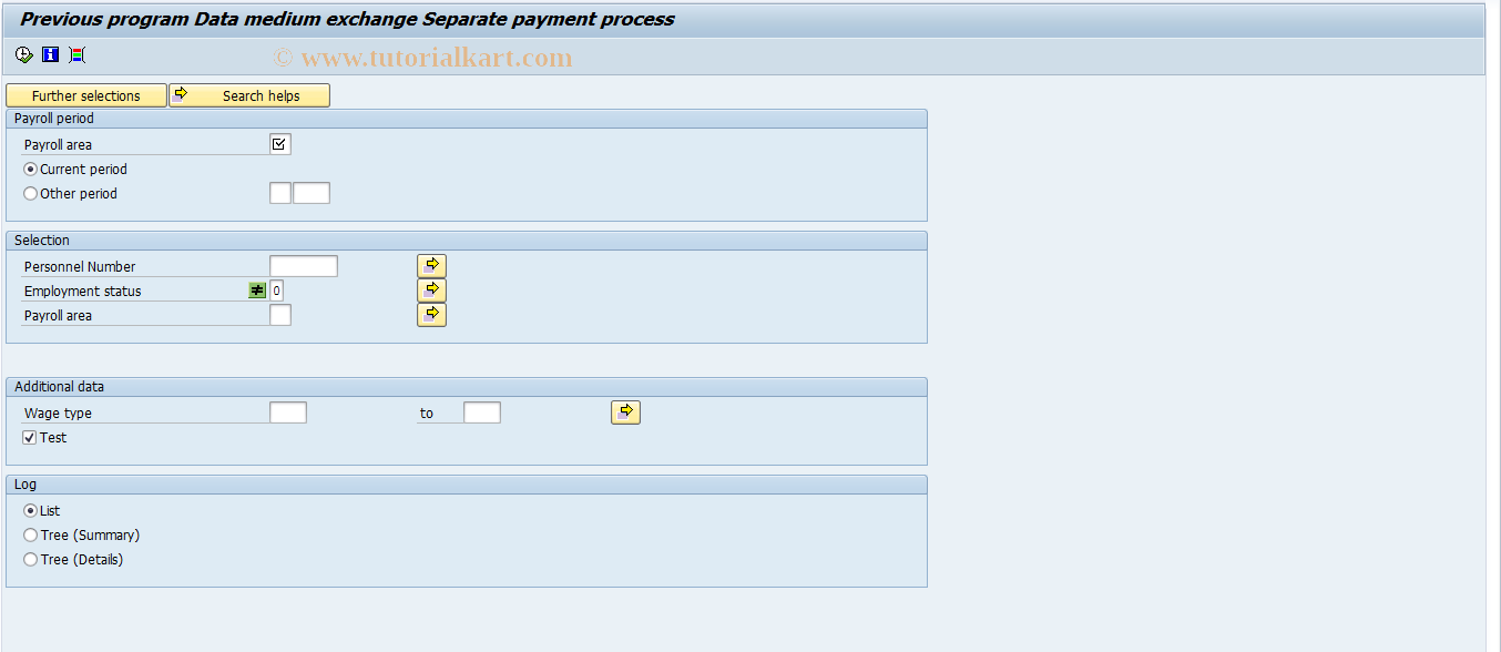 SAP TCode PC00_M29_CDTB - Payment advances Pre-program DME 29