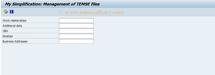 SAP TCode PC00_M29_MSTMS - My Simplification - Display TemSe