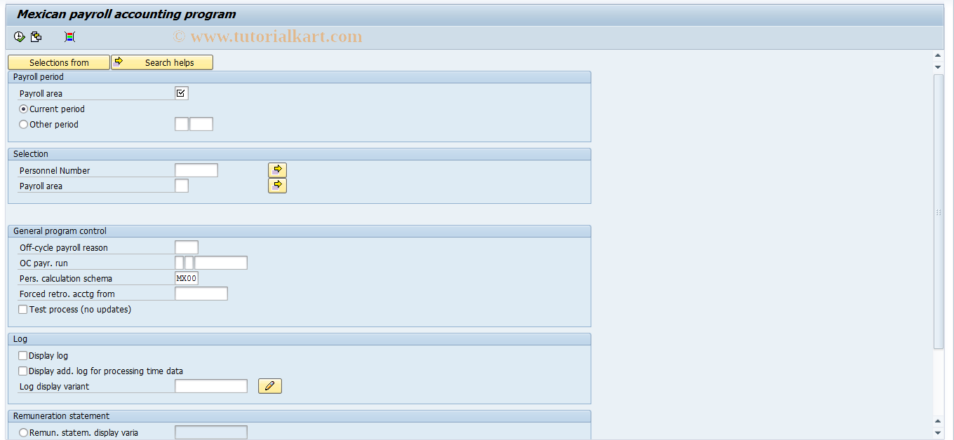 SAP TCode PC00_M32_CCSD0 - Integrated daily wage calculation