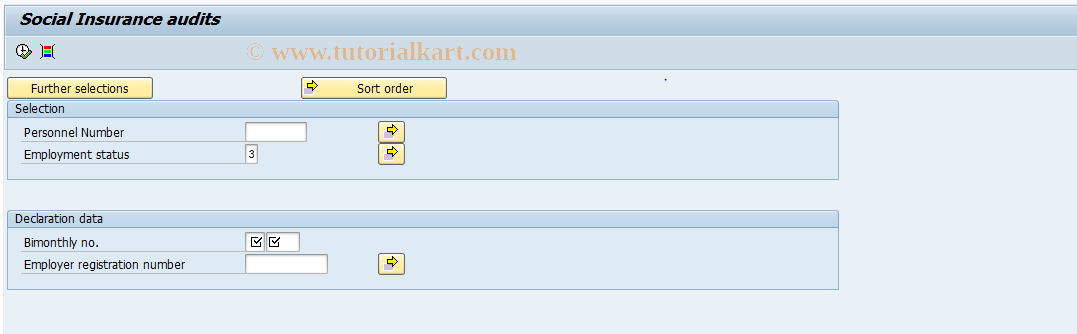 SAP TCode PC00_M32_CSSA0 - HR-MX: Social Insurance Audits
