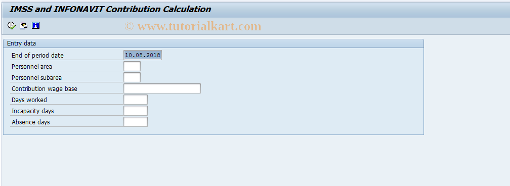 SAP TCode PC00_M32_CSSS - IMSS related earnings 32